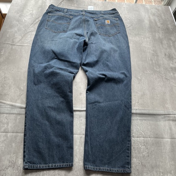 Carhartt Jeans Men's 40x32 Relaxed Fit Blue Denim Workwear 101483-968 Y2k - Picture 7 of 10